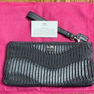 Coach Leather Wristlet/Clutch